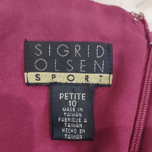 SIGRID OLSEN Floral Sleeveless Dress in Red and Purple - Picture 17 of 17